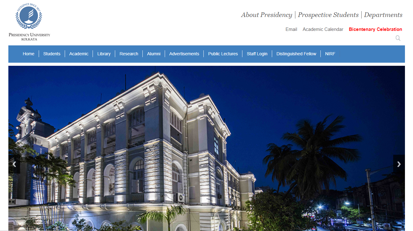 Presidency University West Bengal Admission, Courses, Fees, Ranking and Contact Details.