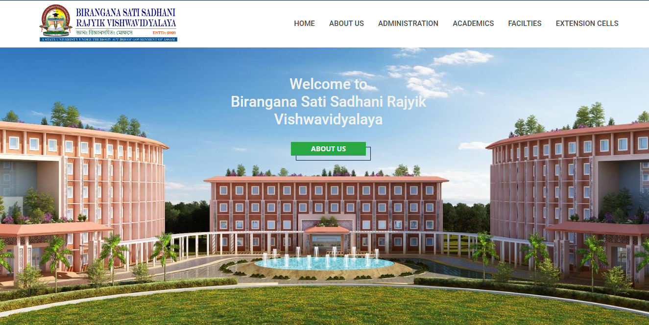 Birangana Sati Sadhani Rajyik Vishwavidyalaya Admission, Courses, Fees, Ranking and Contact Details.