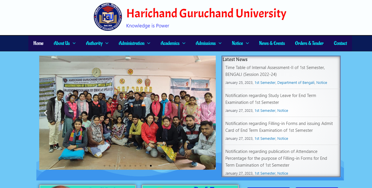 Harichand Guruchand University Admission, Courses, Fees, Ranking and Contact Details.